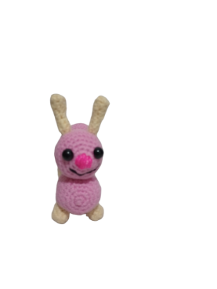 Imagen de  1 Gusanito combinado de dos colores a crochet.