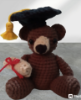 Imagen de 1 Llavero de osito graduacion tejido a crochet.