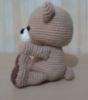 Imagen de 1 osito tejido a crochet.